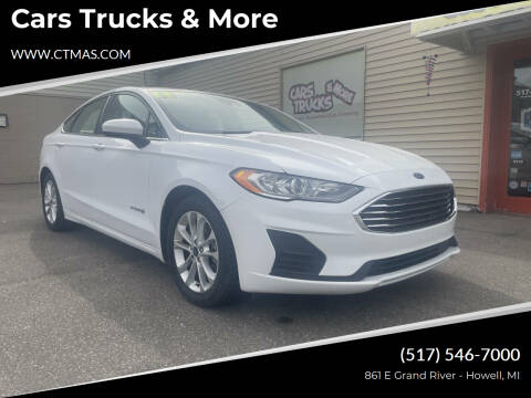 2019 Ford Fusion Hybrid for sale at Cars Trucks & More in Howell MI