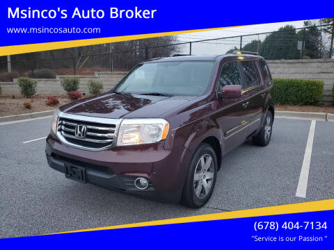 2015 Honda Pilot for sale at Msinco's Auto Broker in Snellville GA