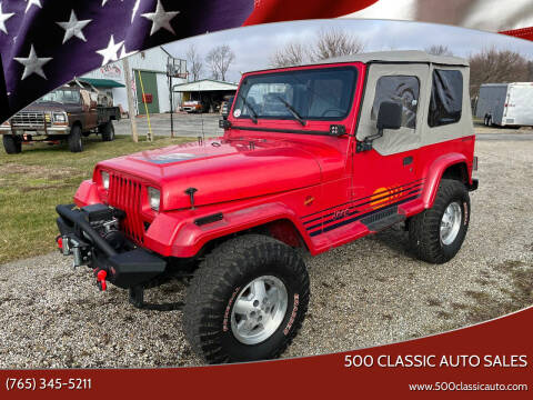 1990 Jeep Wrangler for sale at 500 CLASSIC AUTO SALES in Knightstown IN