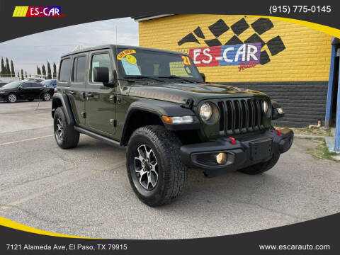 2021 Jeep Wrangler Unlimited for sale at Escar Auto - 9809 Montana Ave Lot in El Paso TX