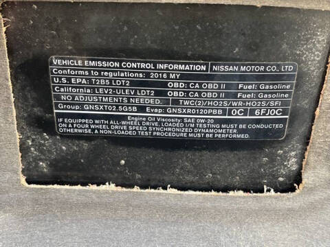 2016 Nissan Rogue SL