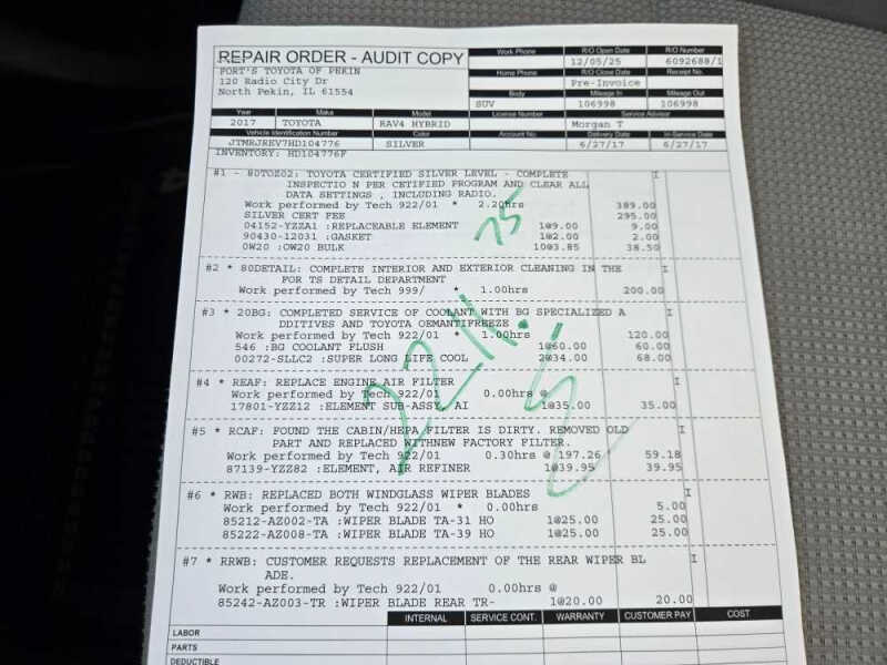 2017 Toyota RAV4 Hybrid XLE