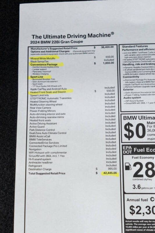 2024 BMW 2 Series 228i Gran Coupe