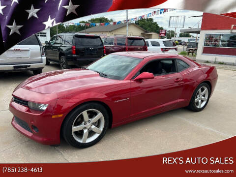 2015 Chevrolet Camaro for sale at Rex's Auto Sales in Junction City KS