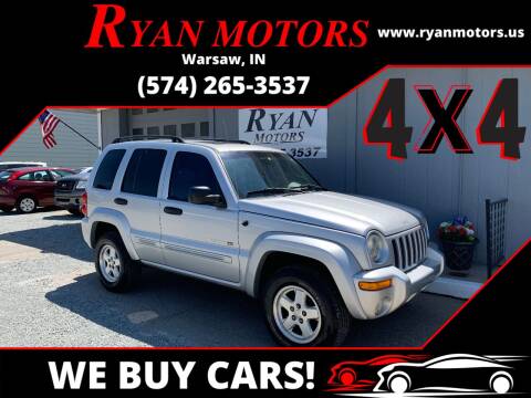 2002 Jeep Liberty for sale at Ryan Motors LLC in Warsaw IN
