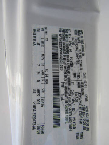 2011 Ford E-Series E-250