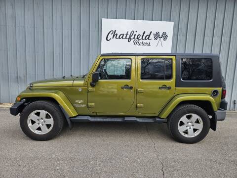 2010 Jeep Wrangler Unlimited for sale at Chatfield Motors in Chatfield MN