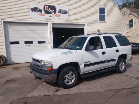 2001 Chevrolet Tahoe for sale at E & K Automotive in Derry NH