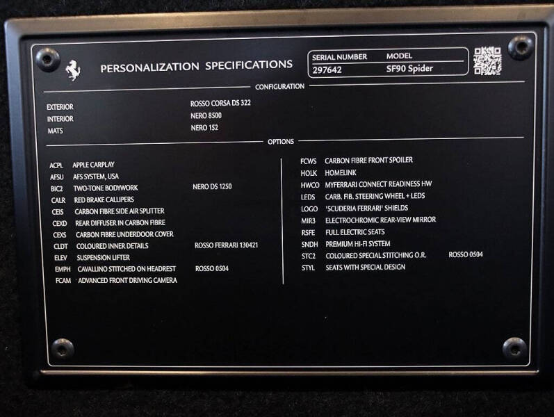 2023 Ferrari SF90 Spider