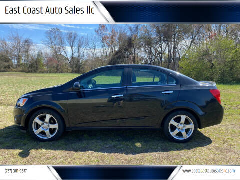 2013 Chevrolet Sonic for sale at East Coast Auto Sales llc in Virginia Beach VA