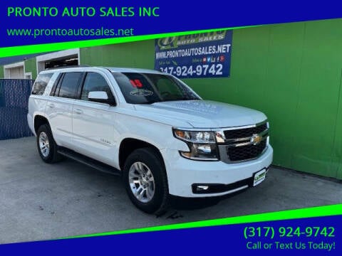 2015 Chevrolet Tahoe for sale at PRONTO AUTO SALES INC in Indianapolis IN