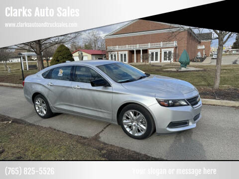 2017 Chevrolet Impala for sale at Clarks Auto Sales in Connersville IN