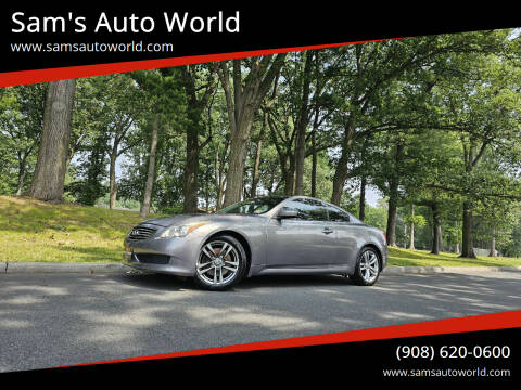 2008 Infiniti G37 for sale at Sam's Auto World in Roselle NJ