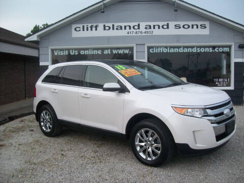 2013 Ford Edge for sale at Cliff Bland & Sons Used Cars in El Dorado Springs MO