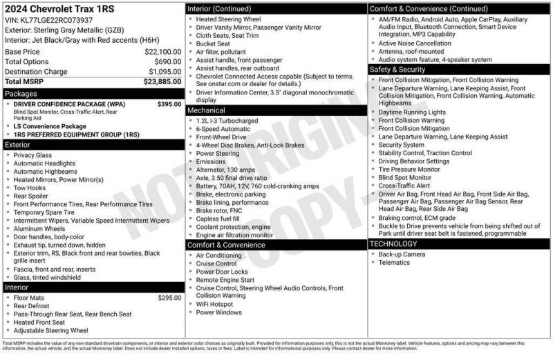2024 Chevrolet Trax RS