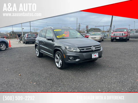 2014 Volkswagen Tiguan for sale at A&A AUTO in Fairhaven MA