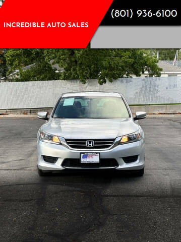 2013 Honda Accord for sale at INCREDIBLE AUTO SALES in Bountiful UT