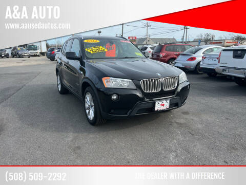2014 BMW X3 for sale at A&A AUTO in Fairhaven MA