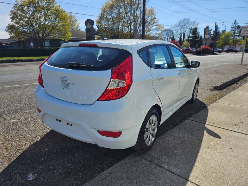 2016 Hyundai ACCENT for sale at BENCHMARK AUTO SALES in Parkland, WA