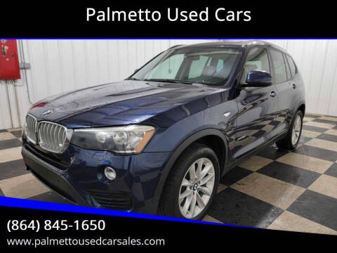 2017 BMW X3 for sale at Palmetto Used Cars in Piedmont SC
