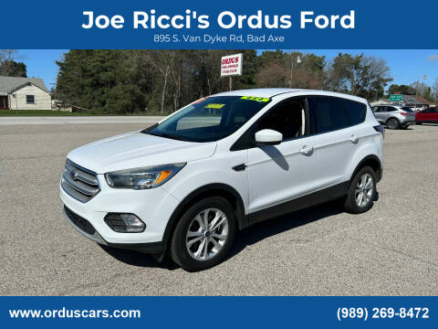 2017 Ford Escape for sale at Joe Ricci's Ordus Ford in Bad Axe MI
