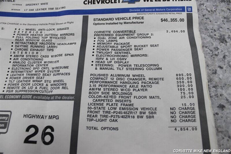 2001 Chevrolet Corvette