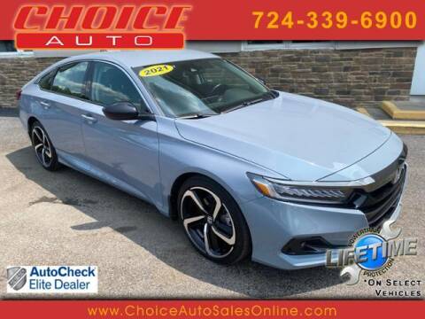 2021 Honda Accord for sale at CHOICE AUTO SALES in Murrysville PA