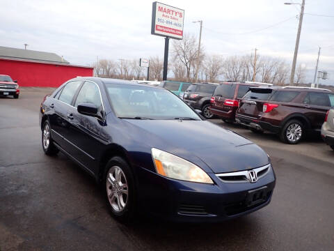 2007 Honda Accord for sale at Marty's Auto Sales in Savage MN