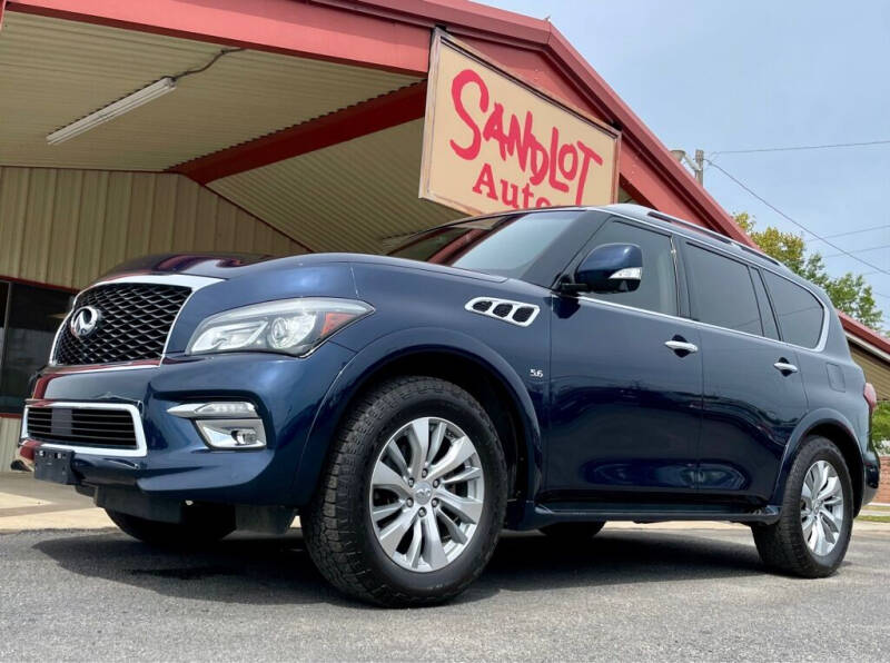 2017 Infiniti QX80 for sale at Sandlot Autos in Tyler TX