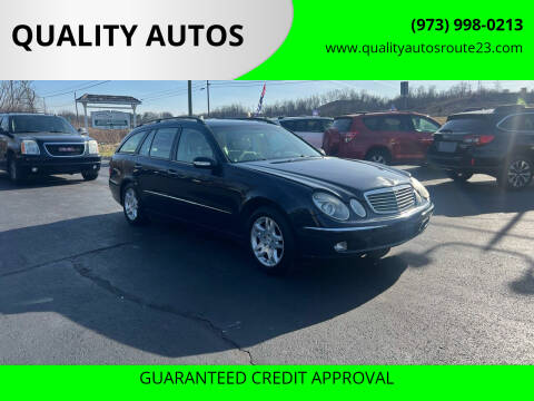 2004 Mercedes-Benz E-Class for sale at QUALITY AUTOS in Hamburg NJ