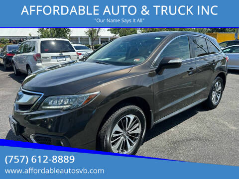 2017 Acura RDX for sale at AFFORDABLE AUTO & TRUCK INC in Virginia Beach VA