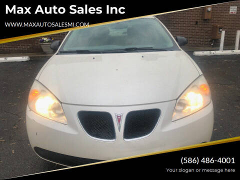 2009 Pontiac G6 for sale at Max Auto Sales Inc in Warren MI