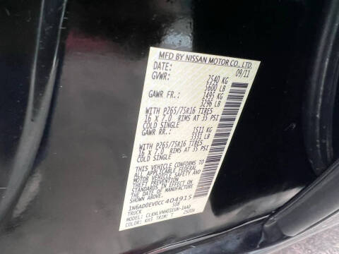 2012 Nissan Frontier