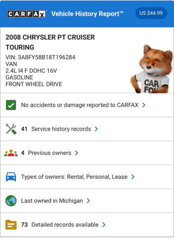 2008 Chrysler PT Cruiser Touring