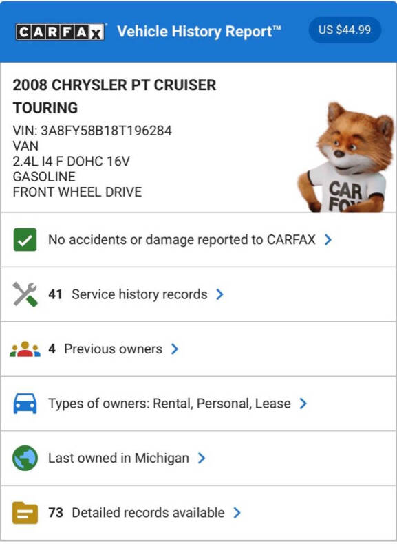 2008 Chrysler PT Cruiser Touring