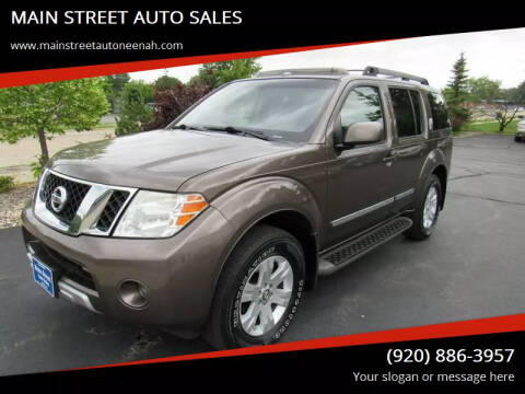 2008 Nissan Pathfinder for sale at MAIN STREET AUTO SALES in Neenah WI