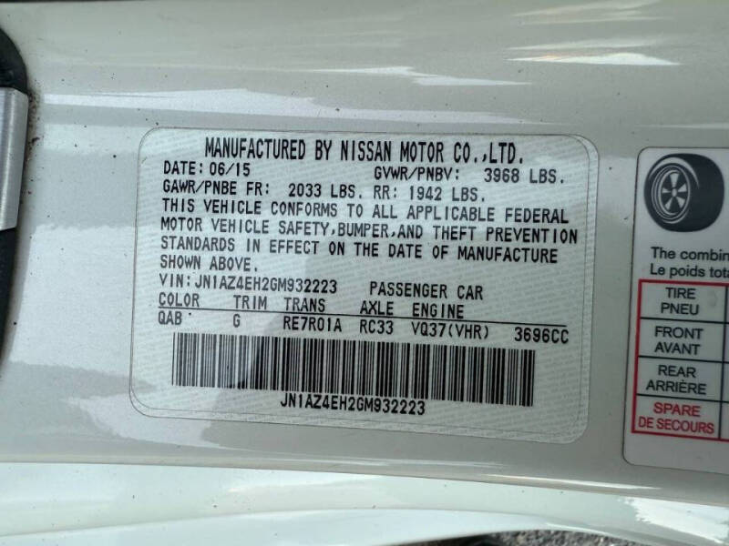 2016 Nissan 370Z Sport Tech