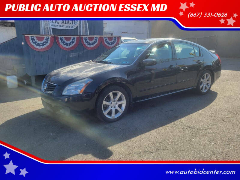 2008 Nissan Maxima for sale at PUBLIC AUTO AUCTION ESSEX MD in Essex MD