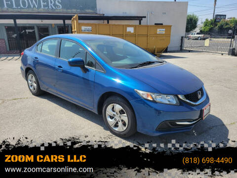 2015 Honda Civic for sale at ZOOM CARS LLC in Sylmar CA