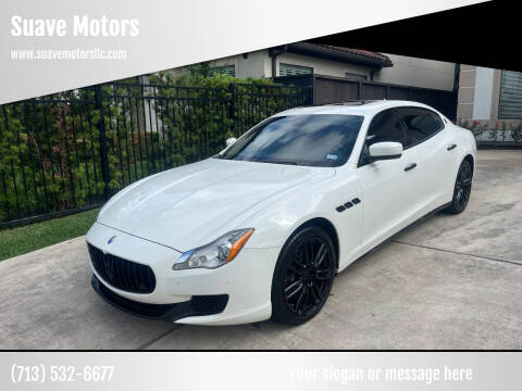 2016 Maserati Quattroporte for sale at Suave Motors in Houston TX