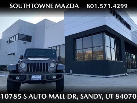 2016 Jeep Wrangler Unlimited for sale at Southtowne Mazda of Sandy in Sandy UT