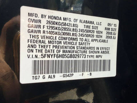 2016 Honda Pilot Elite