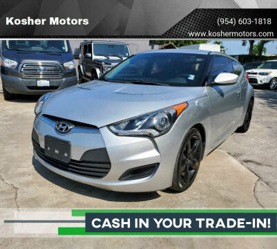 2014 Hyundai Veloster for sale at Kosher Motors in Hollywood FL