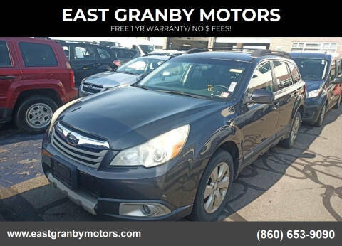 2011 Subaru Outback for sale at EAST GRANBY MOTORS in East Granby CT