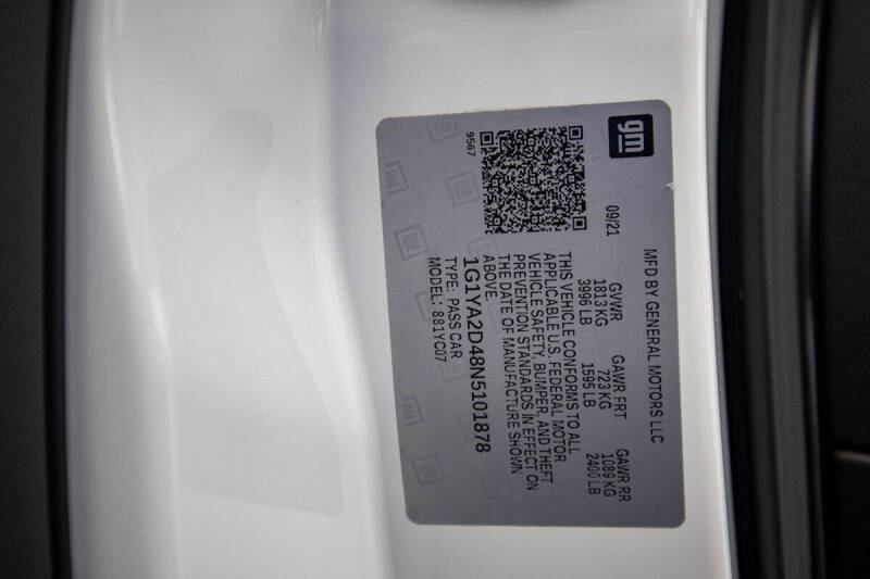 2022 Chevrolet Corvette Stingray