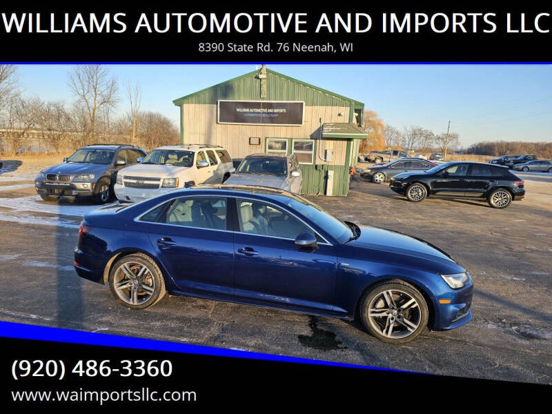 2018 Audi A4 for sale at WILLIAMS AUTOMOTIVE AND IMPORTS LLC in Neenah WI