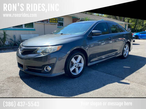 2012 Toyota Camry for sale at RON'S RIDES,INC in Bunnell FL