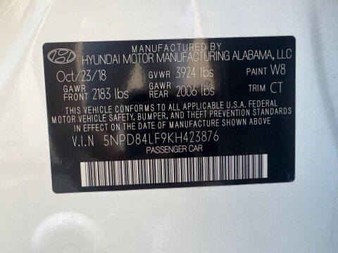 2019 Hyundai Elantra SEL