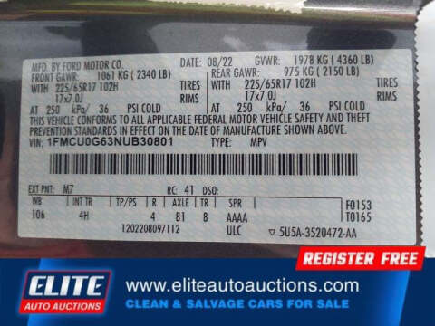 2022 Ford Escape SE