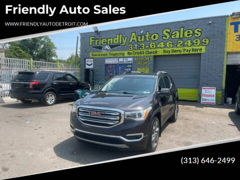 2018 GMC Acadia for sale at Friendly Auto Sales in Detroit MI